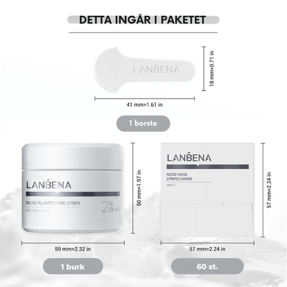 LANBENA AloPure™ – Blackhead-kräm + 60 nässtrips för porrengöring