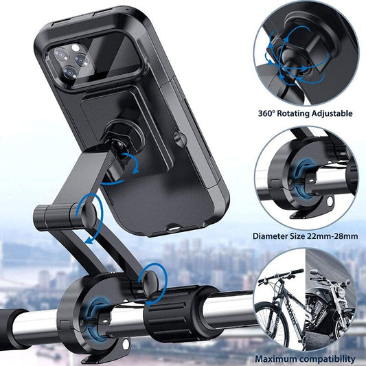 RideLock™ – Mobilhållare för cykel &amp; motorcykel med maxgrepp