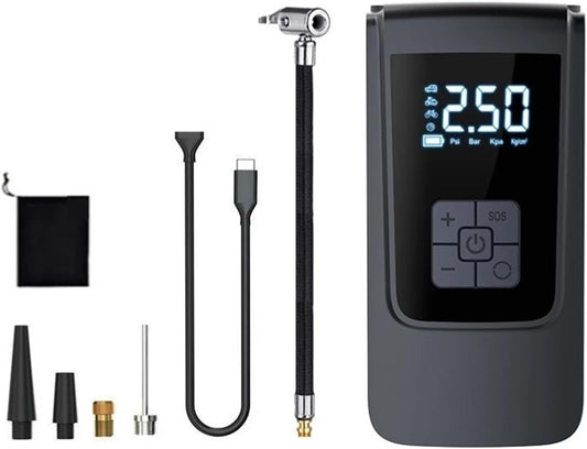 Compresso™ – Portabel luftkompressor med digital display och powerbank