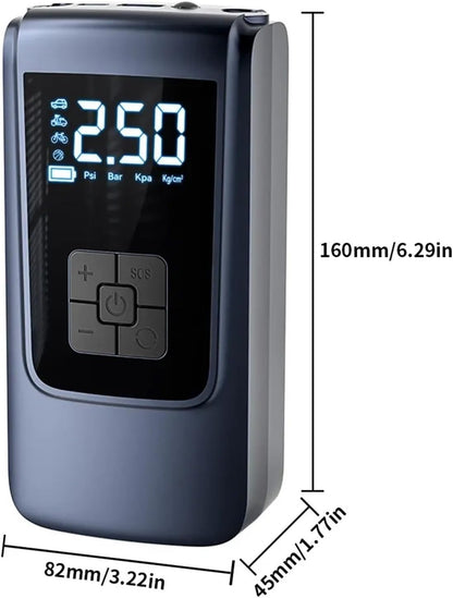 Compresso™ – Portabel luftkompressor med digital display och powerbank