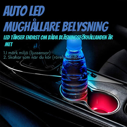 Auto LED-mugghållarlampa