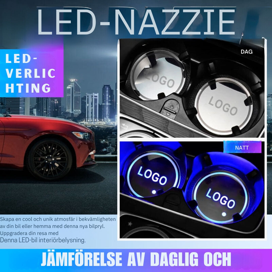 Auto LED-mugghållarlampa